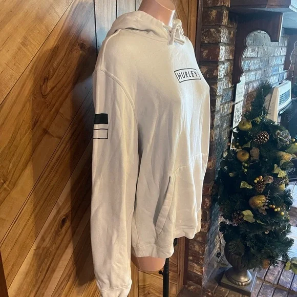 Hurley Men’s Large Tan Pullover Hoodie Small Flaws - Picture 6 of 11